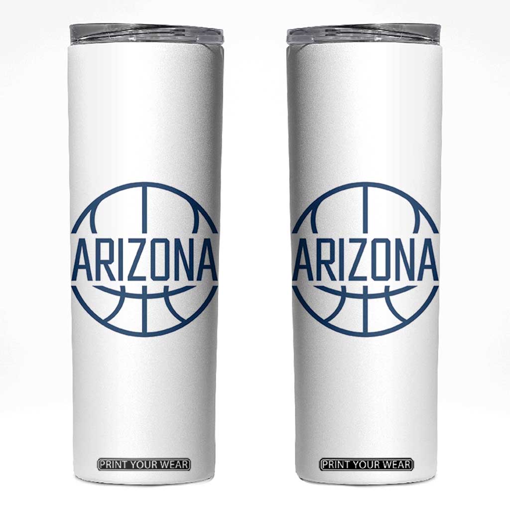 Arizona State Pride Skinny Tumbler Grand Canyon State Basketball Gift TS12 White Print Your Wear