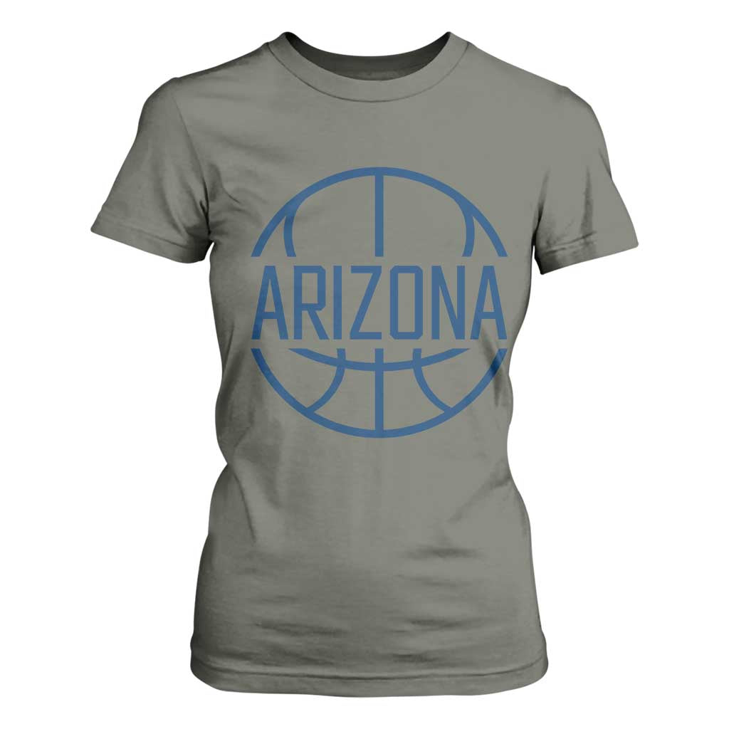 Arizona State Pride T Shirt For Women Grand Canyon State Basketball Gift TS12 Military Green Print Your Wear