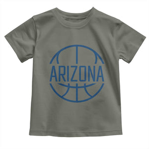 Arizona State Pride Toddler T Shirt Grand Canyon State Basketball Gift TS12 Military Green Print Your Wear