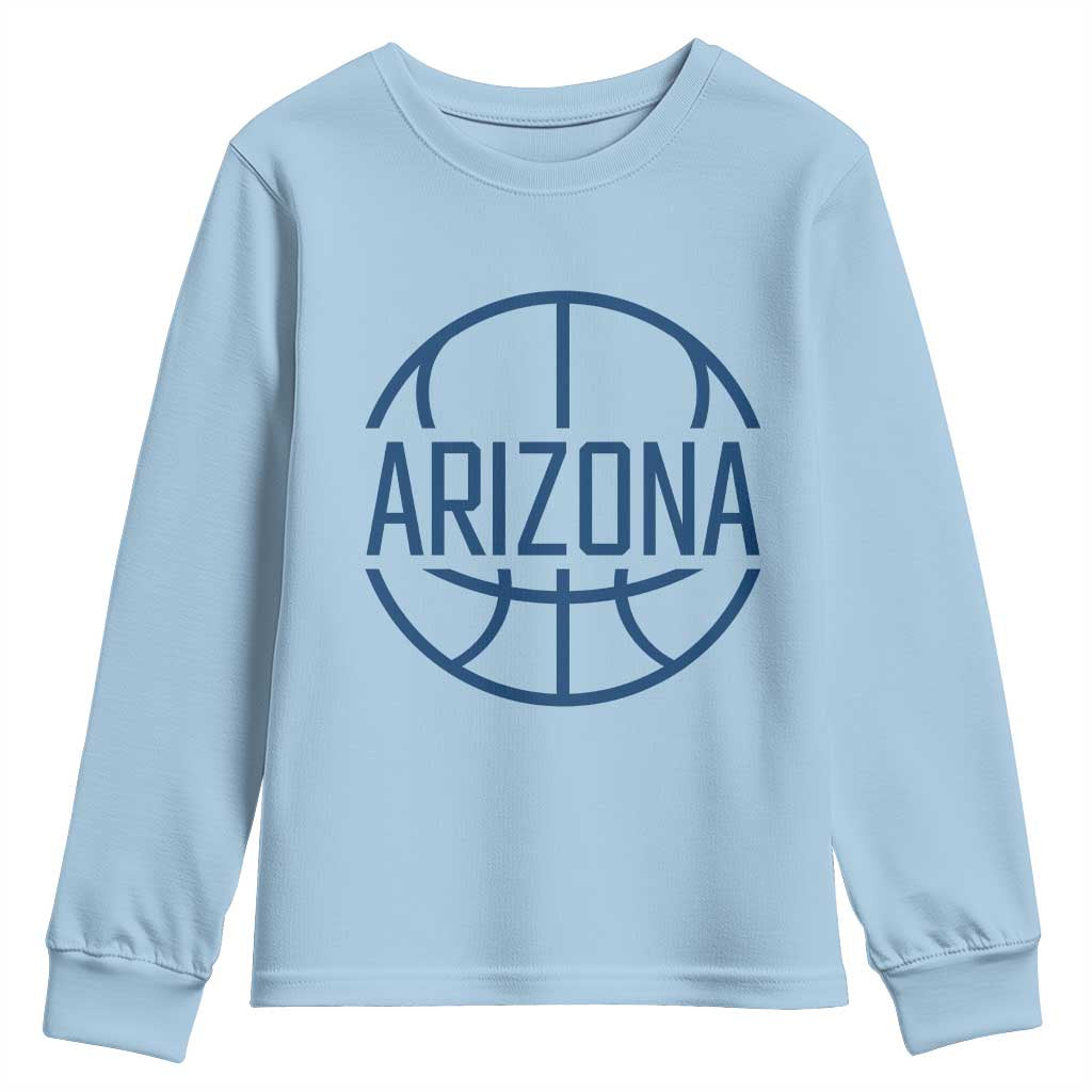 Arizona State Pride Youth Sweatshirt Grand Canyon State Basketball Gift TS12 Light Blue Print Your Wear