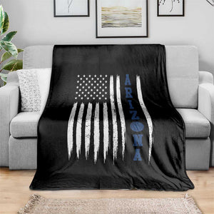Arizona Patriotic Sports Throw Blanket US Flag Basketball Player Gift TS12 Print Your Wear