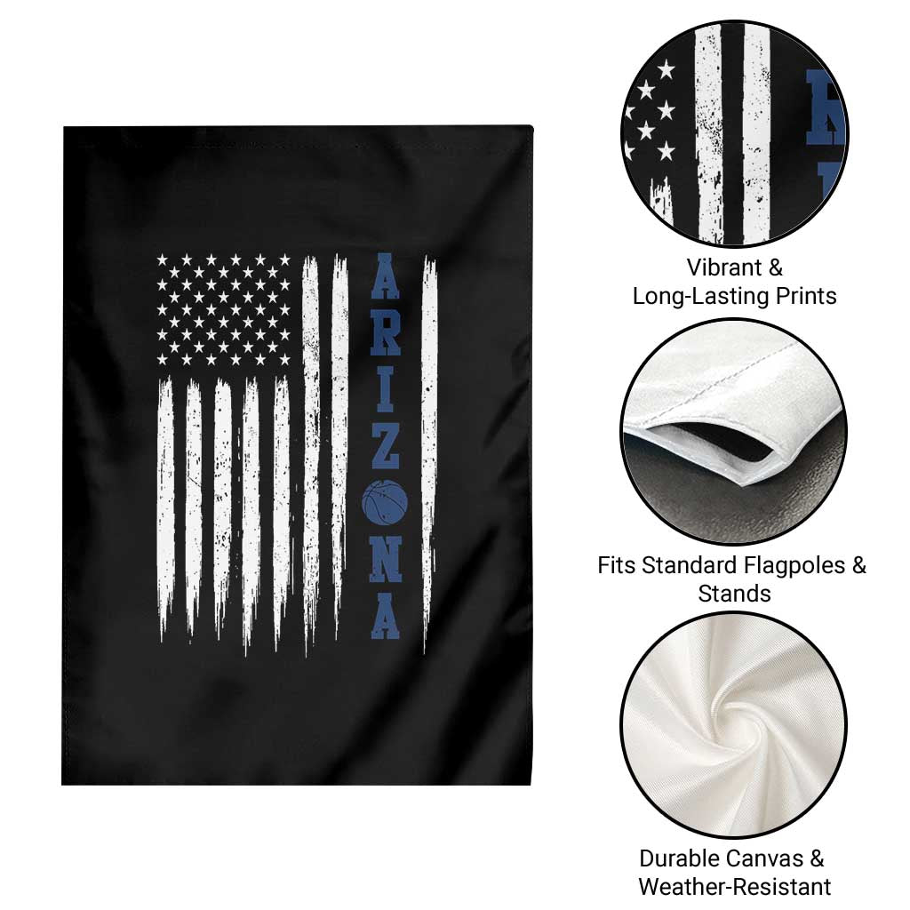 Arizona Patriotic Sports Garden Flag US Flag Basketball Player Gift TS12 Print Your Wear