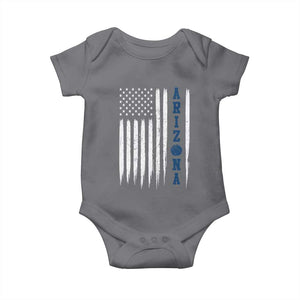Arizona Patriotic Sports Baby Onesie US Flag Basketball Player Gift TS12 Charcoal Print Your Wear