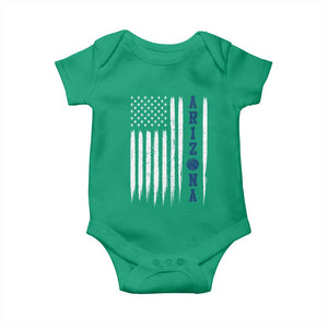 Arizona Patriotic Sports Baby Onesie US Flag Basketball Player Gift TS12 Irish Green Print Your Wear