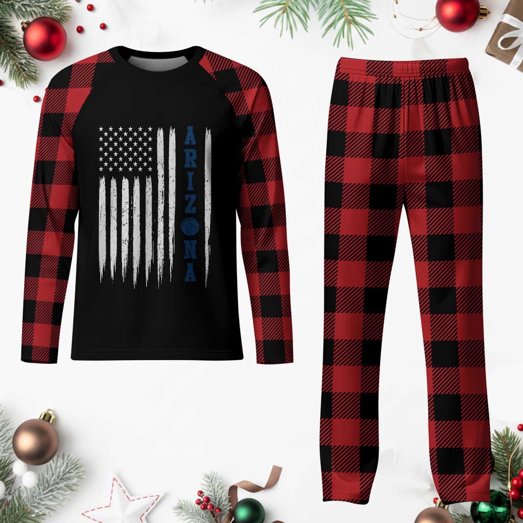 Arizona Patriotic Sports Plaid Pajama Set US Flag Basketball Player Gift TS12 Buffalo Plaid Print Your Wear