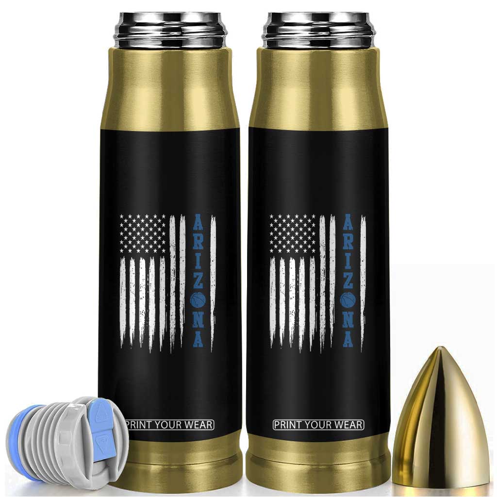Arizona Patriotic Sports Bullet Tumbler US Flag Basketball Player Gift TS12 Black Print Your Wear