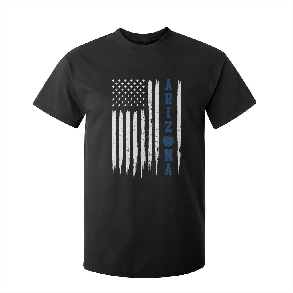 Arizona Patriotic Sports T Shirt For Kid US Flag Basketball Player Gift TS12 Black Print Your Wear