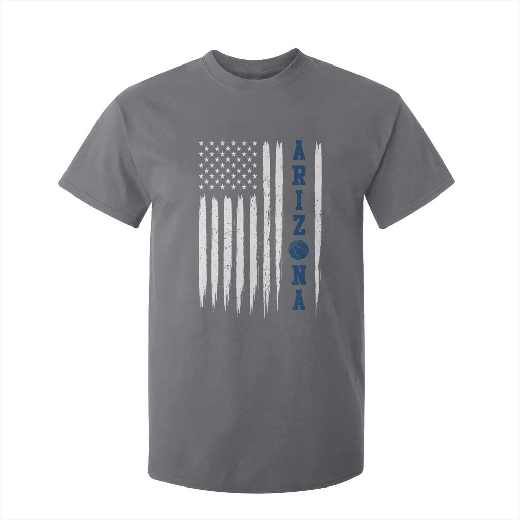 Arizona Patriotic Sports T Shirt For Kid US Flag Basketball Player Gift TS12 Charcoal Print Your Wear