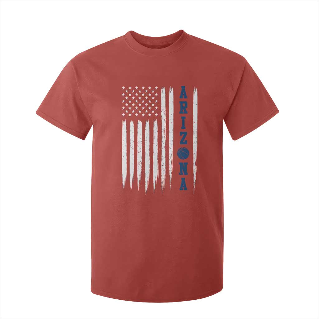 Arizona Patriotic Sports T Shirt For Kid US Flag Basketball Player Gift TS12 Red Print Your Wear