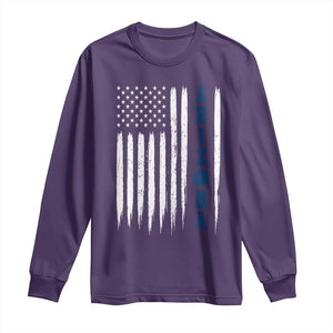 Arizona Patriotic Sports Long Sleeve Shirt US Flag Basketball Player Gift TS12 Purple Print Your Wear