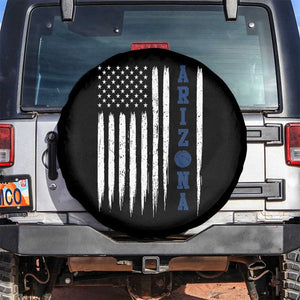 Arizona Patriotic Sports Spare Tire Cover US Flag Basketball Player Gift TS12 No hole Black Print Your Wear