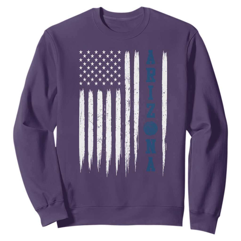 Arizona Patriotic Sports Sweatshirt US Flag Basketball Player Gift TS12 Purple Print Your Wear