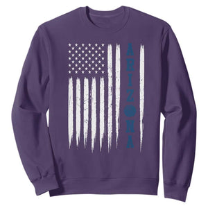 Arizona Patriotic Sports Sweatshirt US Flag Basketball Player Gift TS12 Purple Print Your Wear