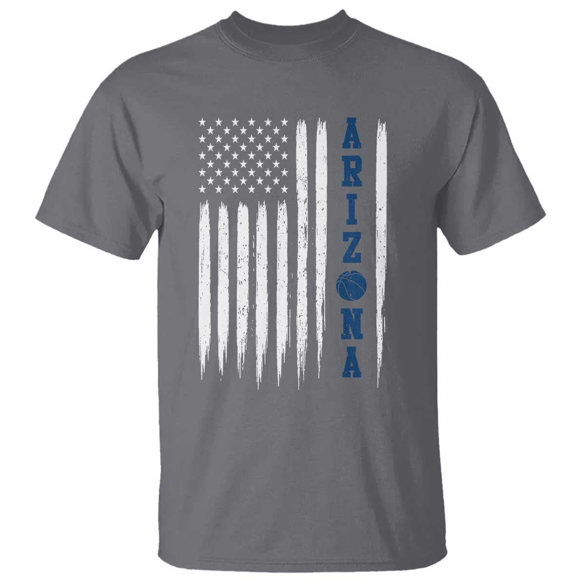 Arizona Patriotic Sports T Shirt US Flag Basketball Player Gift TS12 Charcoal Print Your Wear