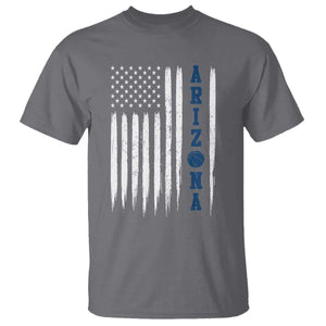 Arizona Patriotic Sports T Shirt US Flag Basketball Player Gift TS12 Charcoal Print Your Wear