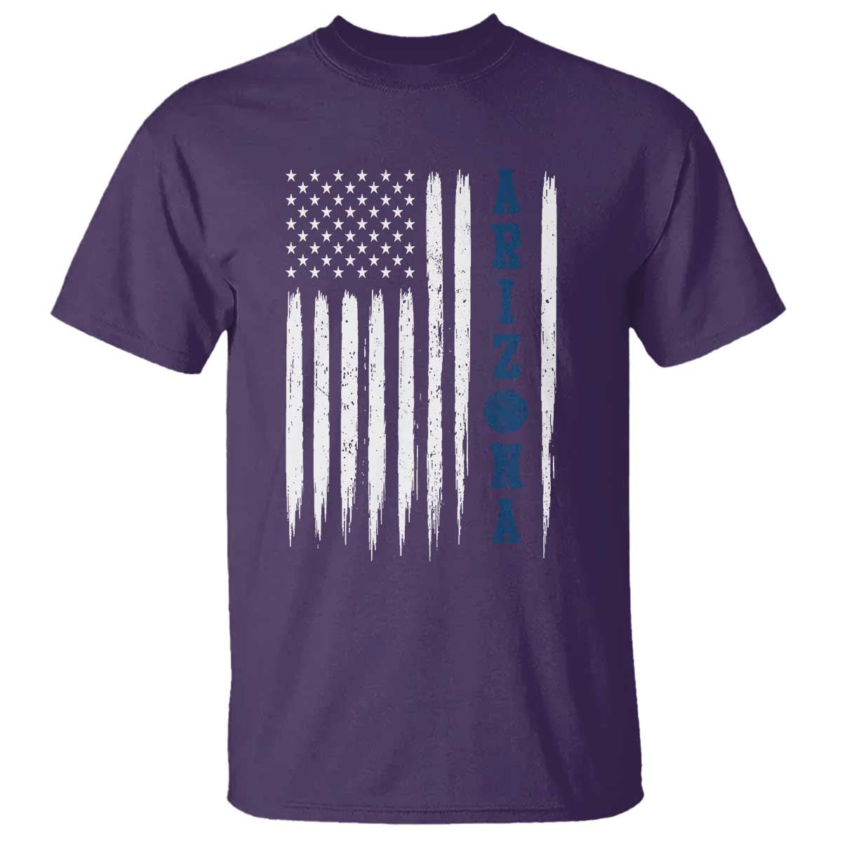 Arizona Patriotic Sports T Shirt US Flag Basketball Player Gift TS12 Purple Print Your Wear