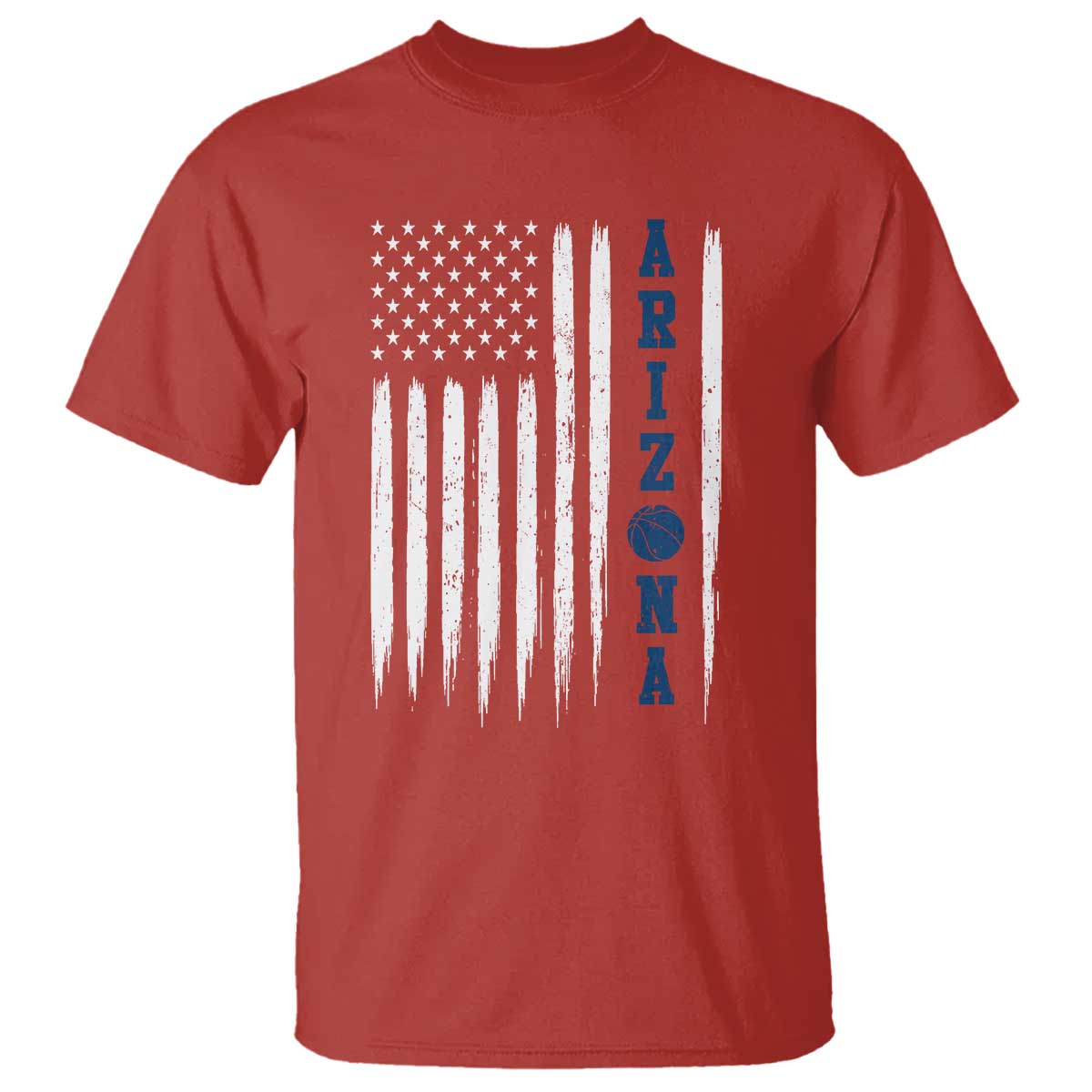 Arizona Patriotic Sports T Shirt US Flag Basketball Player Gift TS12 Red Print Your Wear