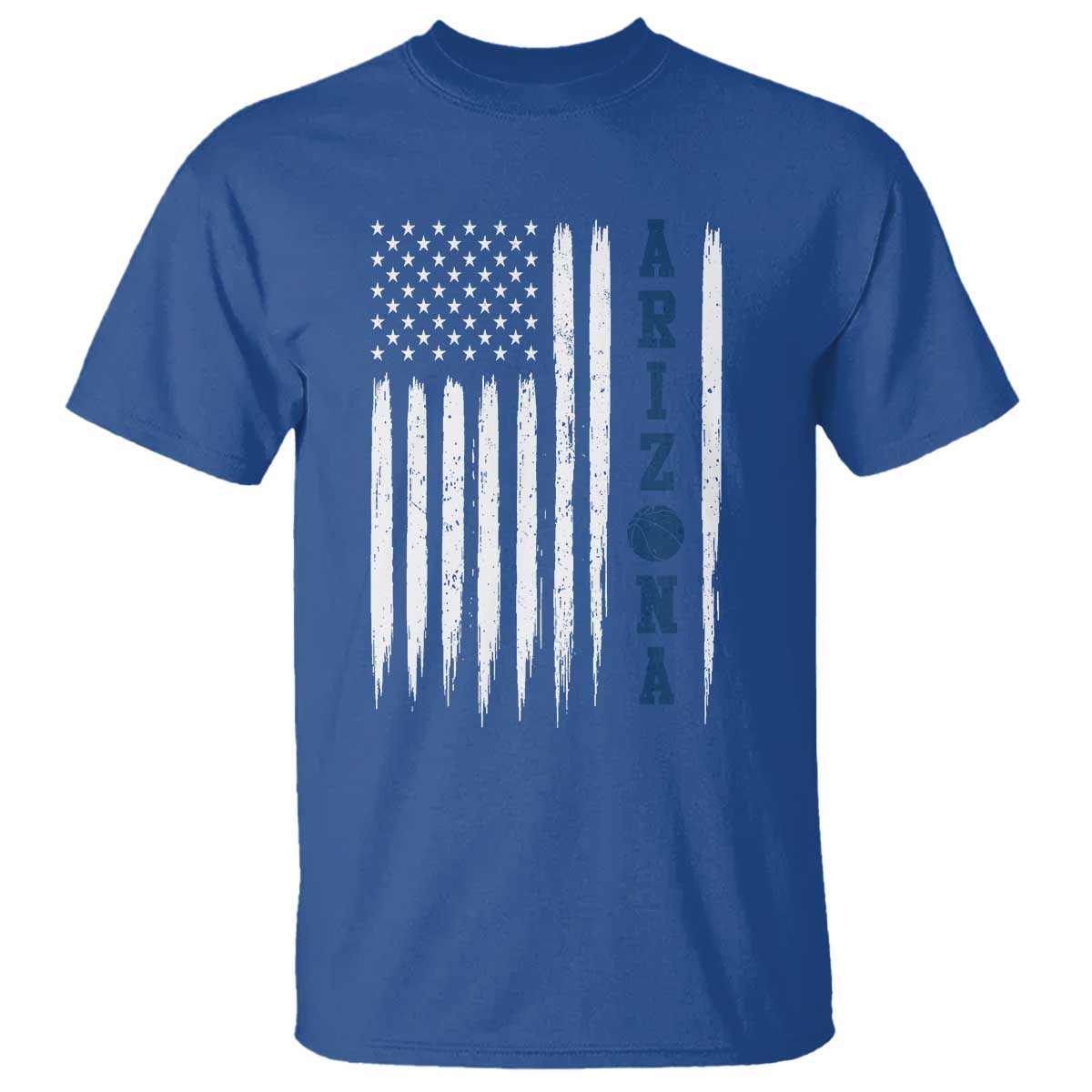 Arizona Patriotic Sports T Shirt US Flag Basketball Player Gift TS12 Royal Blue Print Your Wear