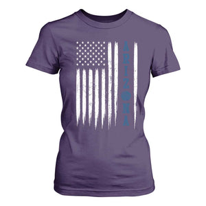 Arizona Patriotic Sports T Shirt For Women US Flag Basketball Player Gift TS12 Purple Print Your Wear