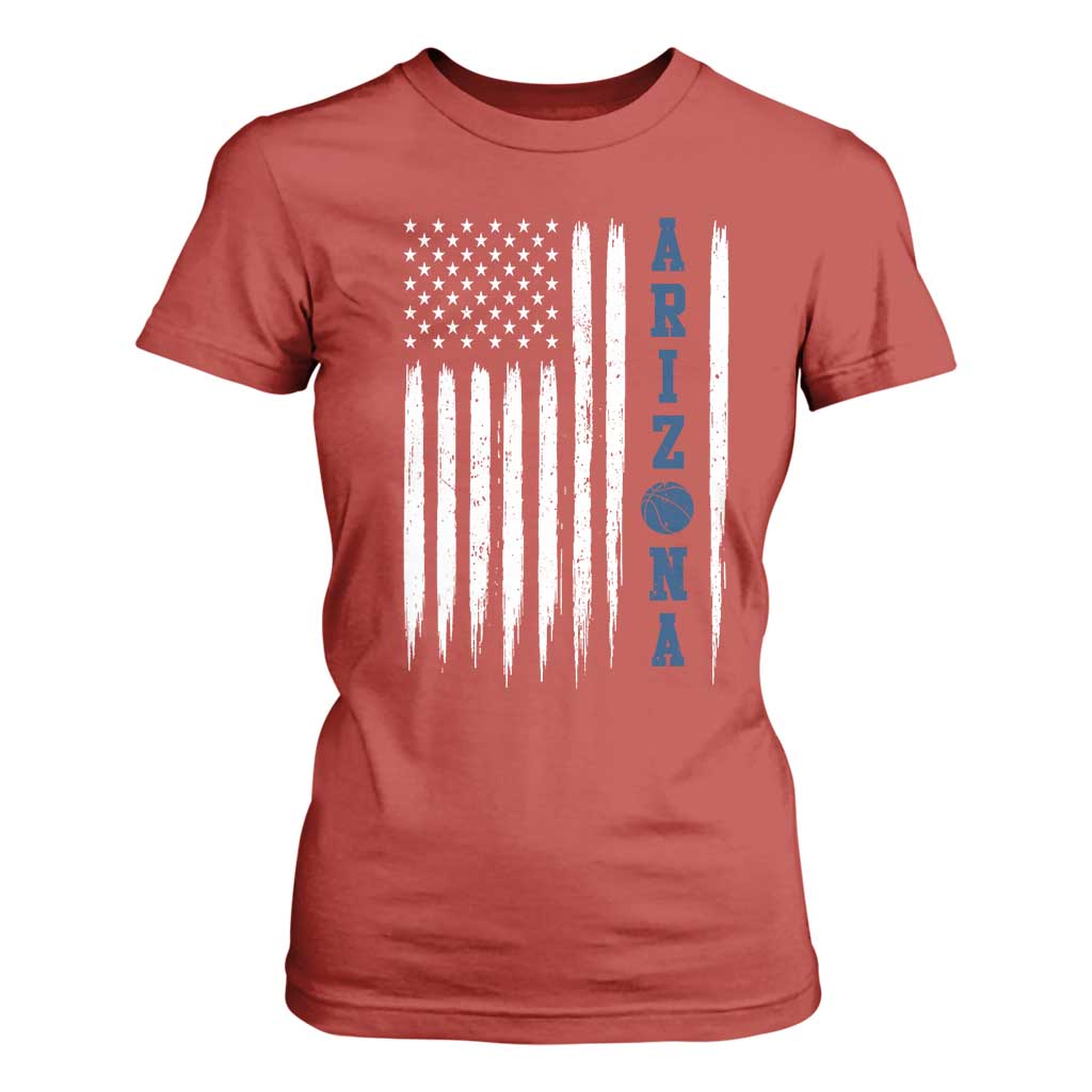 Arizona Patriotic Sports T Shirt For Women US Flag Basketball Player Gift TS12 Red Print Your Wear