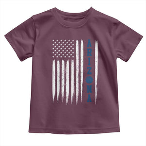 Arizona Patriotic Sports Toddler T Shirt US Flag Basketball Player Gift TS12 Maroon Print Your Wear