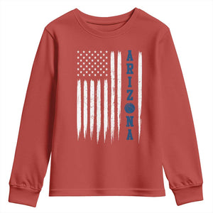 Arizona Patriotic Sports Youth Sweatshirt US Flag Basketball Player Gift TS12 Red Print Your Wear