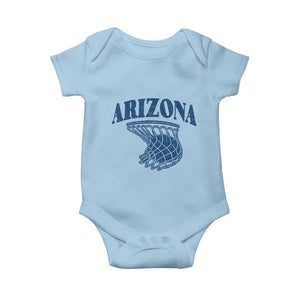Arizona State Hoops Fan Gift Baby Onesie Basketball Lover TS12 Light Blue Print Your Wear