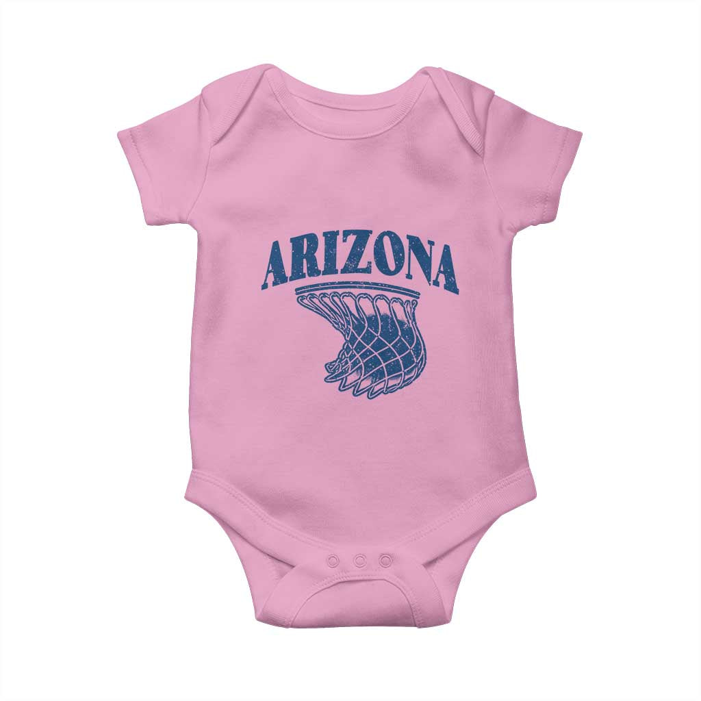 Arizona State Hoops Fan Gift Baby Onesie Basketball Lover TS12 Light Pink Print Your Wear