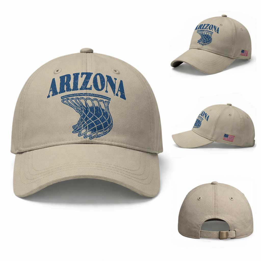 Arizona State Hoops Fan Gift Baseball Cap Basketball Lover TS12 Baseball Cap Universal Fit Beige Print Your Wear