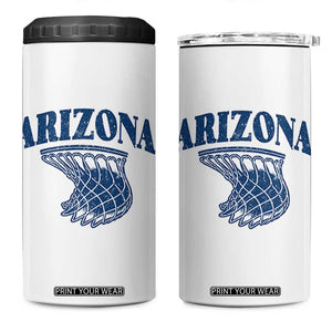 Arizona State Hoops Fan Gift 4 in 1 Can Cooler Tumbler Basketball Lover TS12 One Size: 16 oz White Print Your Wear