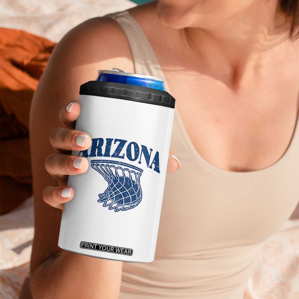Arizona State Hoops Fan Gift 4 in 1 Can Cooler Tumbler Basketball Lover TS12 Print Your Wear