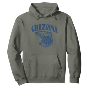 Arizona State Hoops Fan Gift Hoodie Basketball Lover TS12 Military Green Print Your Wear