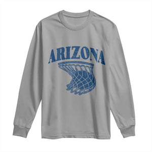 Arizona State Hoops Fan Gift Long Sleeve Shirt Basketball Lover TS12 Sport Gray Print Your Wear