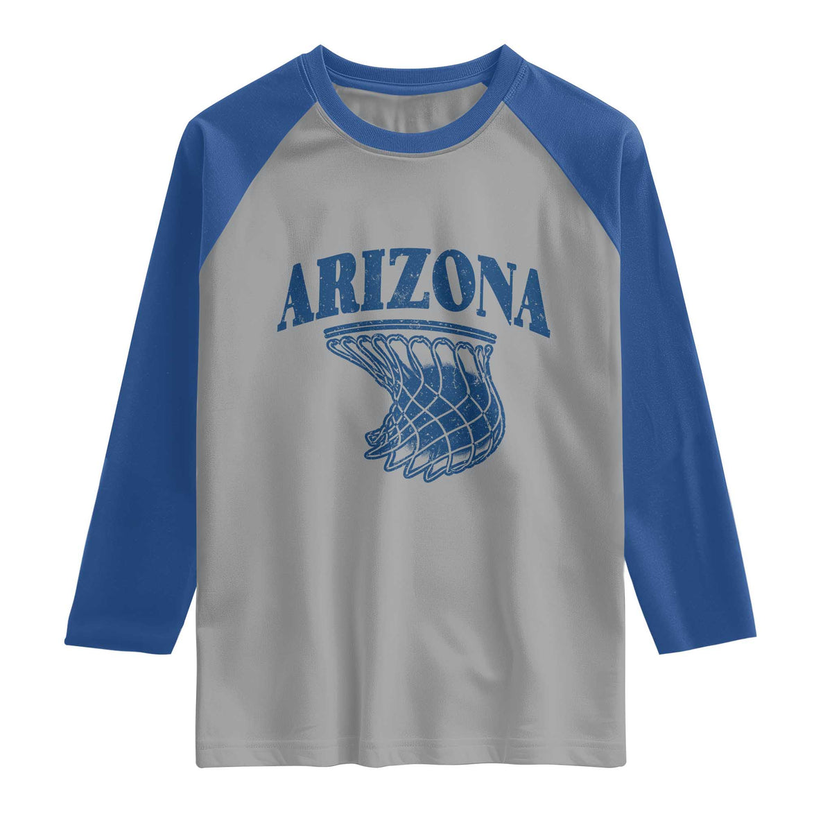 Arizona State Hoops Fan Gift Raglan Shirt Basketball Lover TS12 Sport Gray Royal Print Your Wear