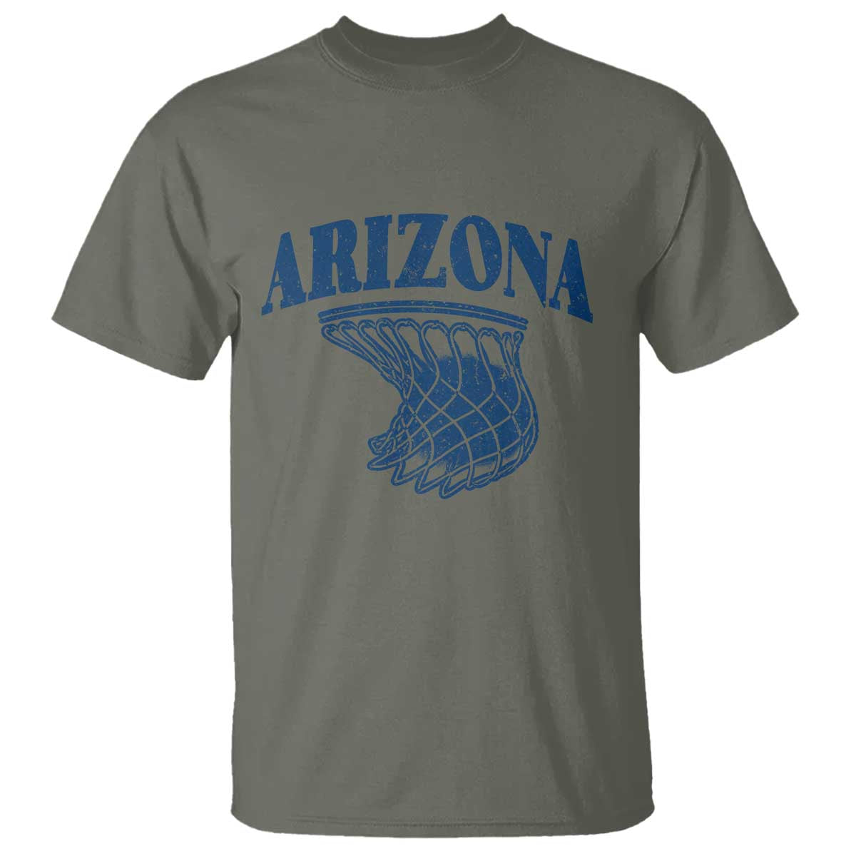 Arizona State Hoops Fan Gift T Shirt Basketball Lover TS12 Military Green Print Your Wear