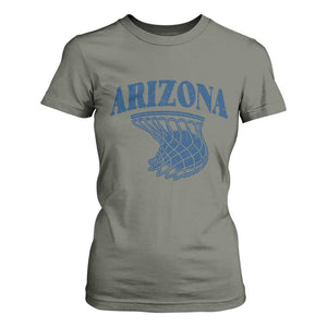 Arizona State Hoops Fan Gift T Shirt For Women Basketball Lover TS12 Military Green Print Your Wear