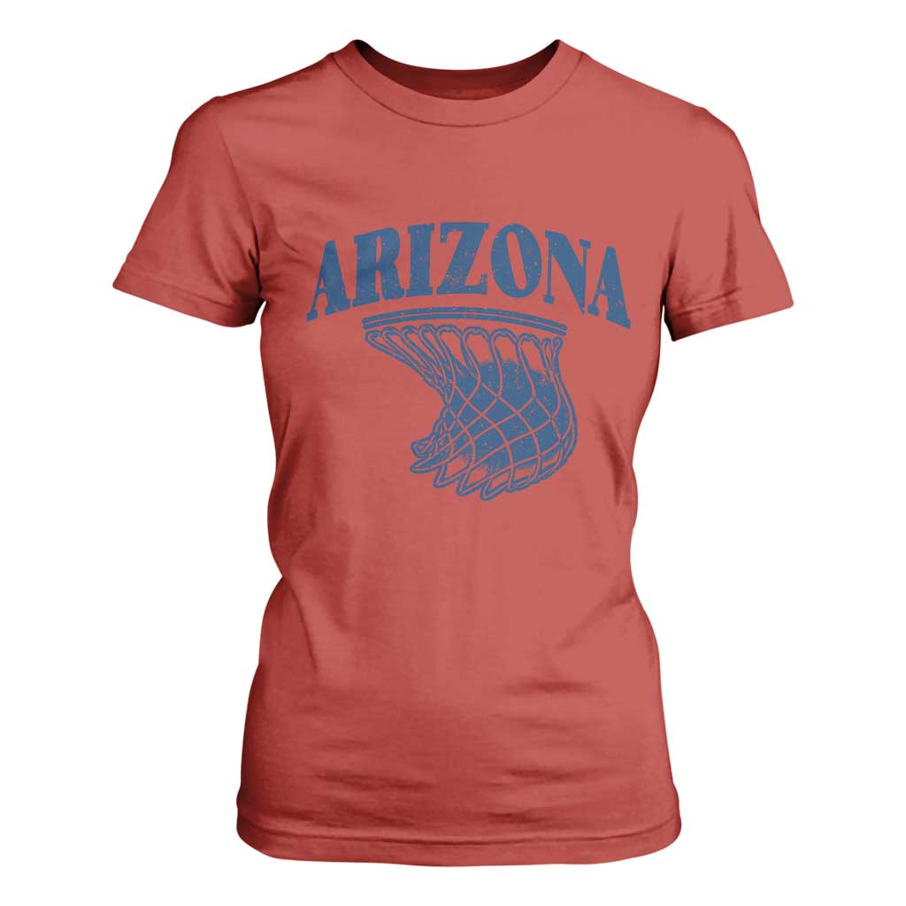 Arizona State Hoops Fan Gift T Shirt For Women Basketball Lover TS12 Red Print Your Wear