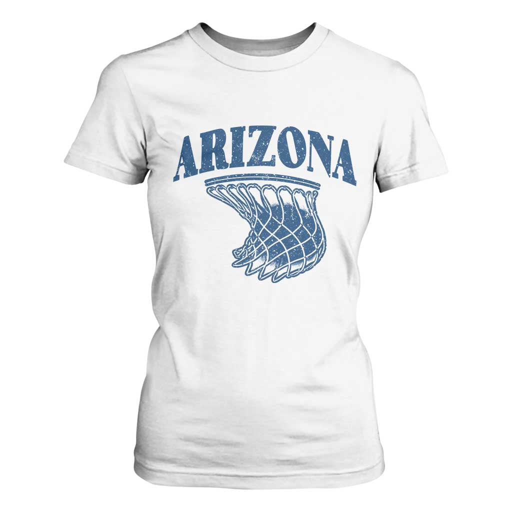 Arizona State Hoops Fan Gift T Shirt For Women Basketball Lover TS12 White Print Your Wear