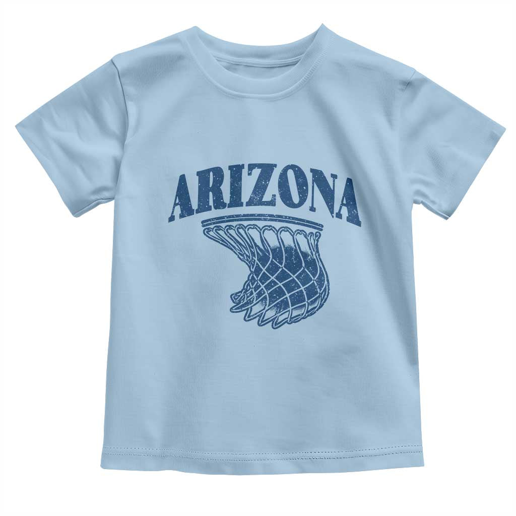 Arizona State Hoops Fan Gift Toddler T Shirt Basketball Lover TS12 Light Blue Print Your Wear
