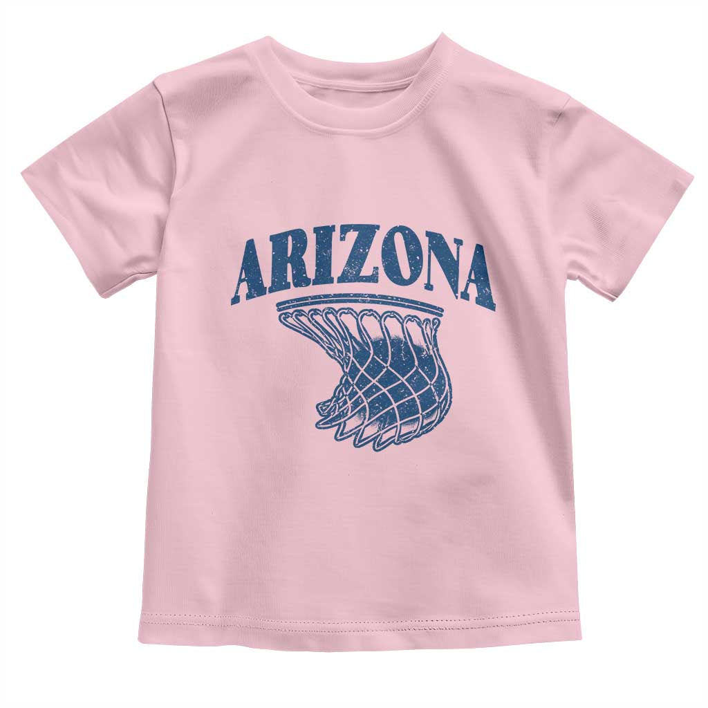 Arizona State Hoops Fan Gift Toddler T Shirt Basketball Lover TS12 Light Pink Print Your Wear