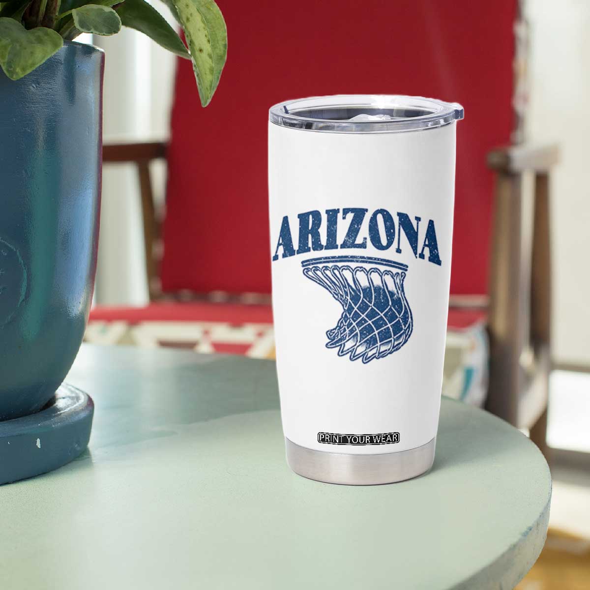 Arizona State Hoops Fan Gift Tumbler Cup Basketball Lover TS12 Print Your Wear