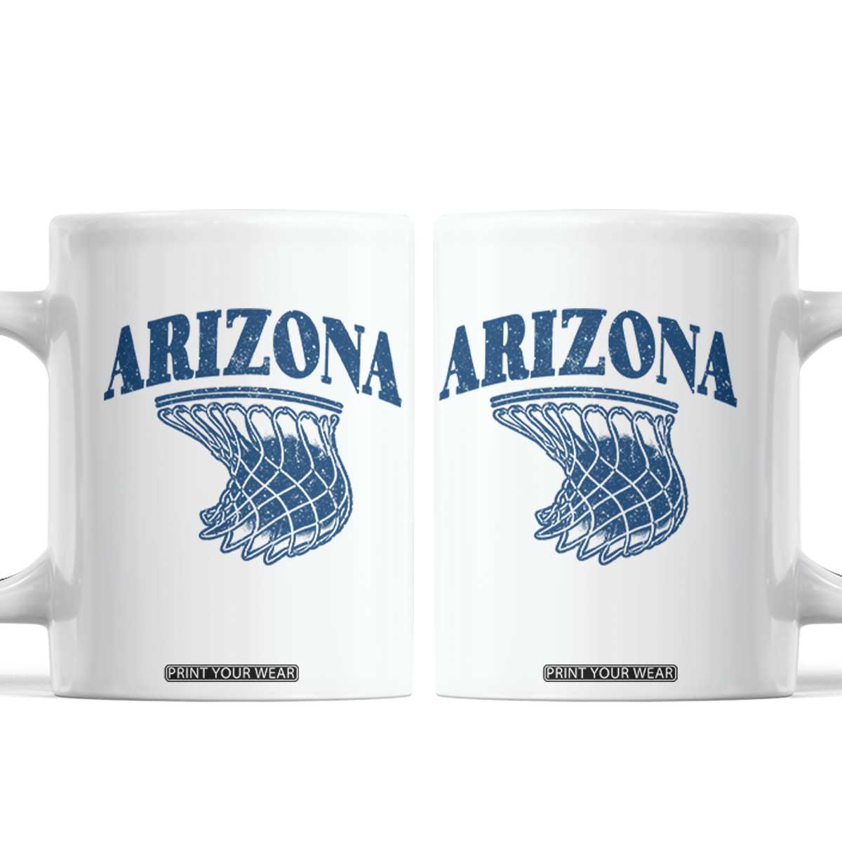 Arizona State Hoops Fan Gift Coffee Mug Basketball Lover TS12 White Print Your Wear