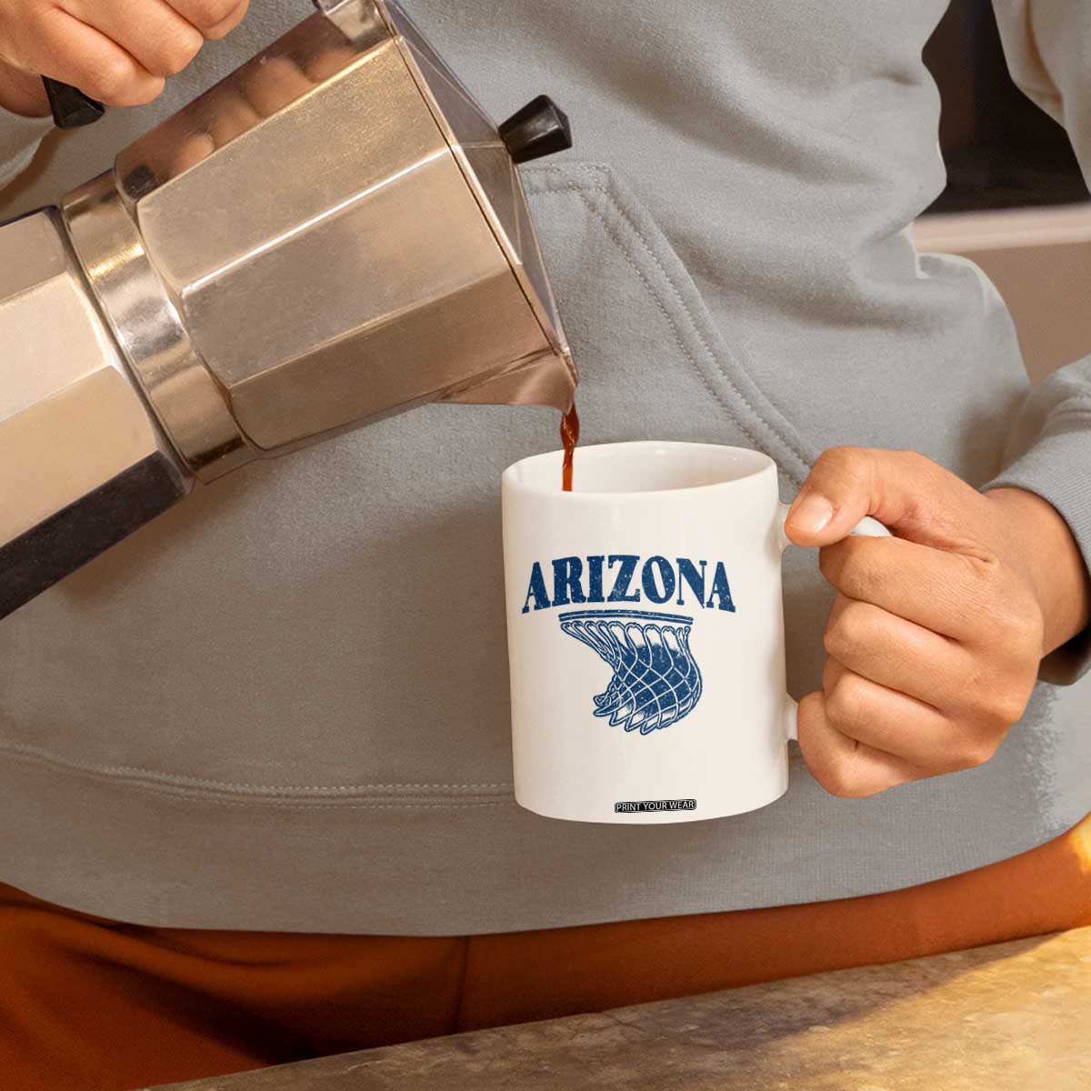 Arizona State Hoops Fan Gift Coffee Mug Basketball Lover TS12 Print Your Wear