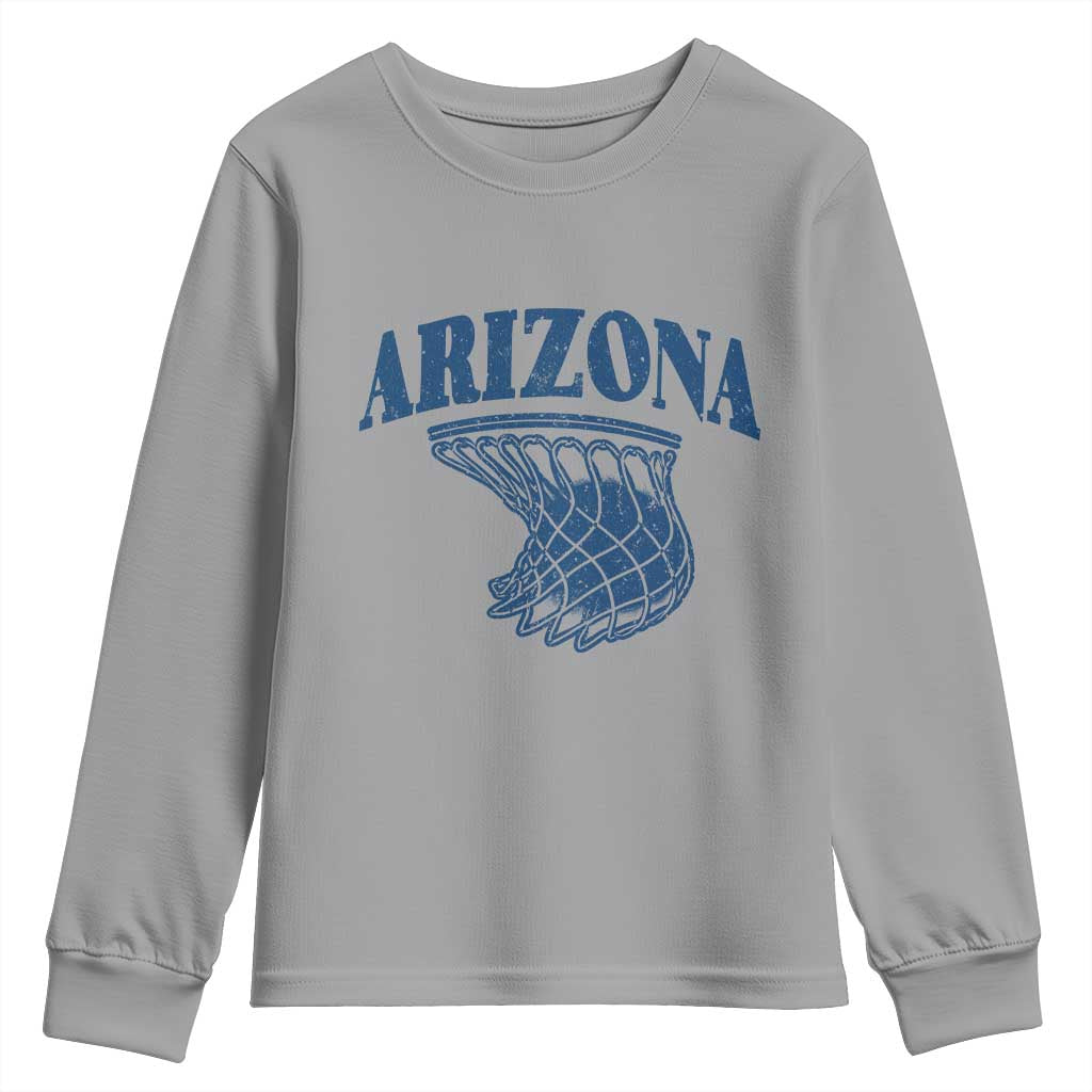 Arizona State Hoops Fan Gift Youth Sweatshirt Basketball Lover TS12 Sport Gray Print Your Wear