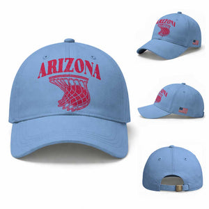 Arizona Fan Baseball Cap Southwest Basketball Sports Lover TS12 Baseball Cap Universal Fit Light Blue Print Your Wear