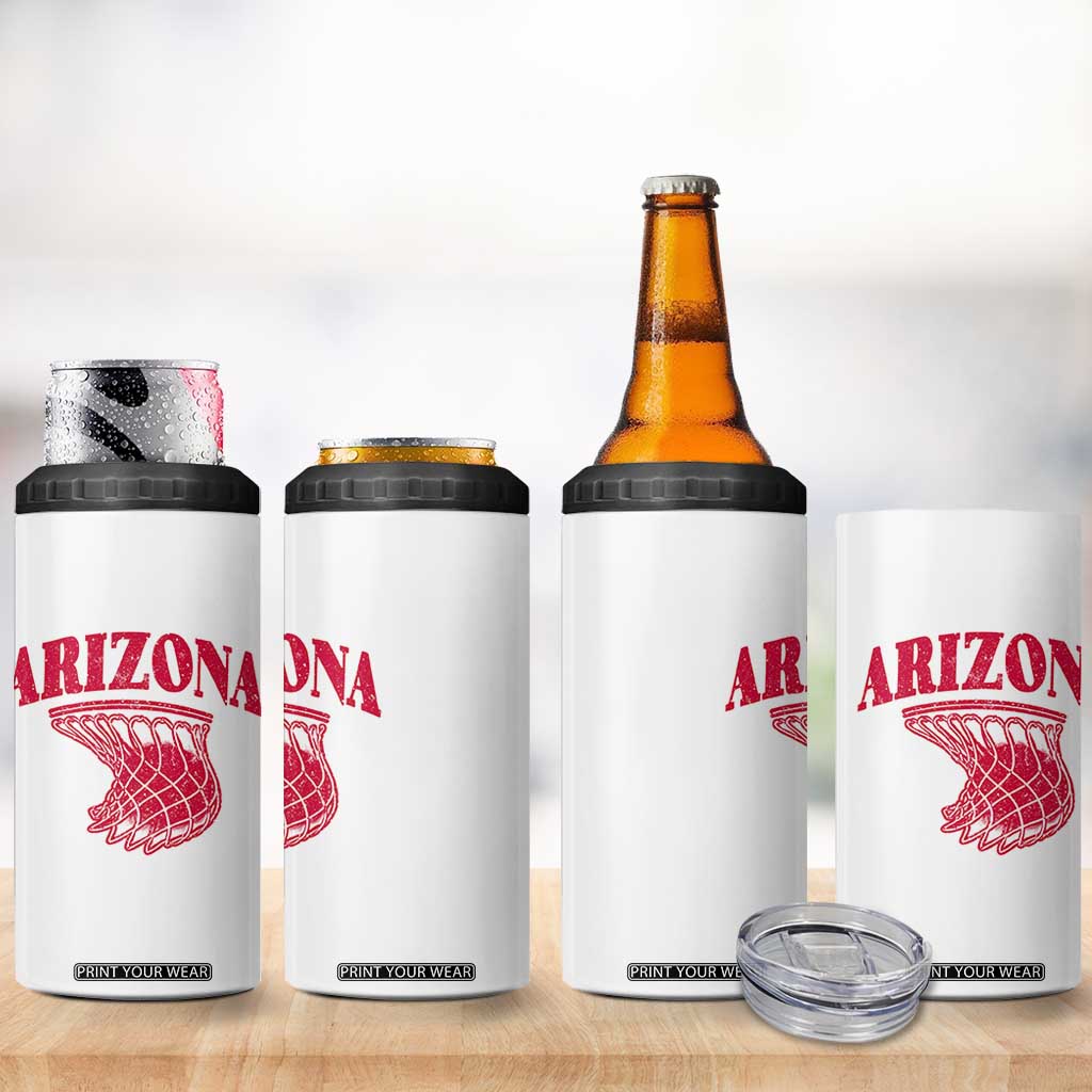 Arizona Fan 4 in 1 Can Cooler Tumbler Southwest Basketball Sports Lover TS12 Print Your Wear