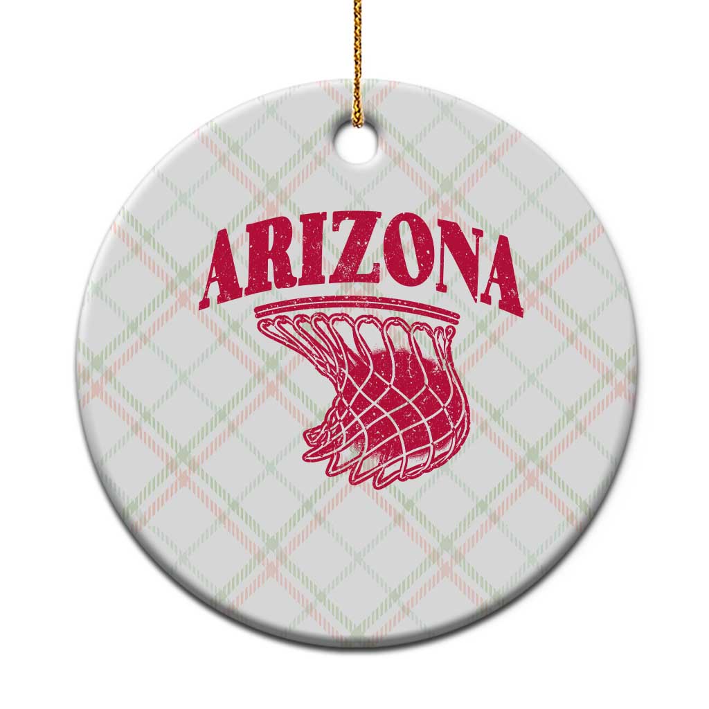 Arizona Fan Ceramic Ornament Southwest Basketball Sports Lover TS12 1pc Christmas Plaid Print Your Wear