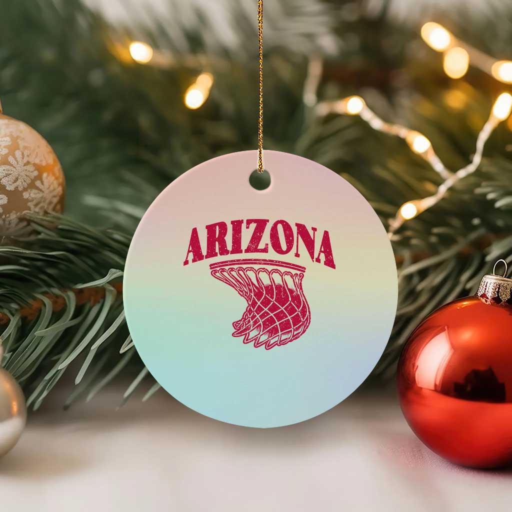 Arizona Fan Ceramic Ornament Southwest Basketball Sports Lover TS12 1pc Pastel Print Your Wear