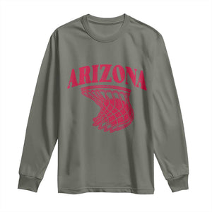 Arizona Fan Long Sleeve Shirt Southwest Basketball Sports Lover TS12 Military Green Print Your Wear