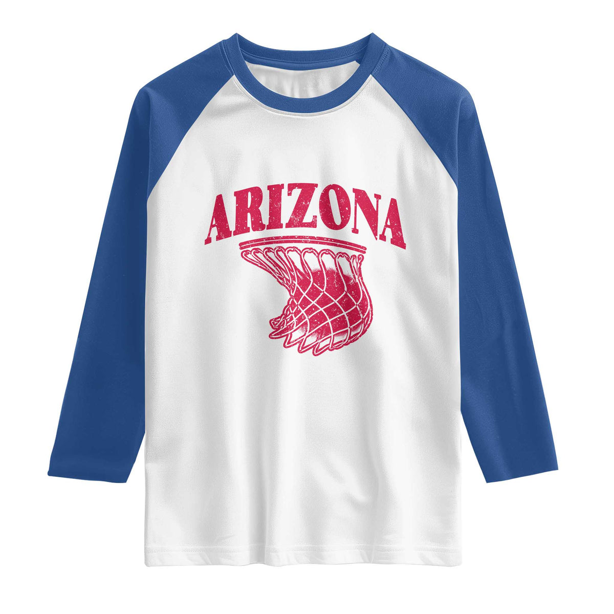 Arizona Fan Raglan Shirt Southwest Basketball Sports Lover TS12 White Royal Print Your Wear